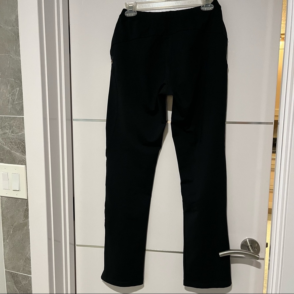 EUC Asics black running workout slim pants with pockets